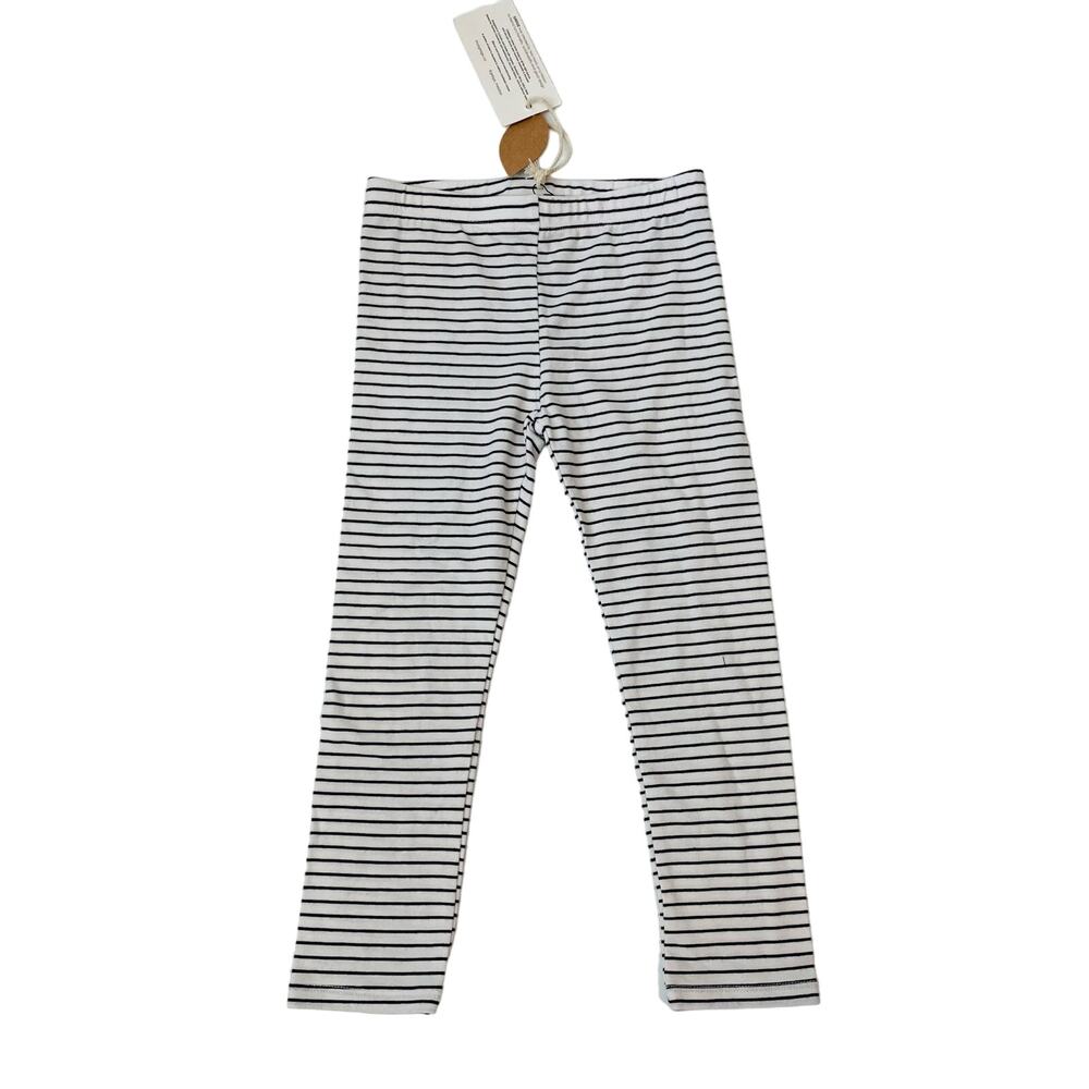 NWT Greige 2T Black Stripe Bamboo Legging